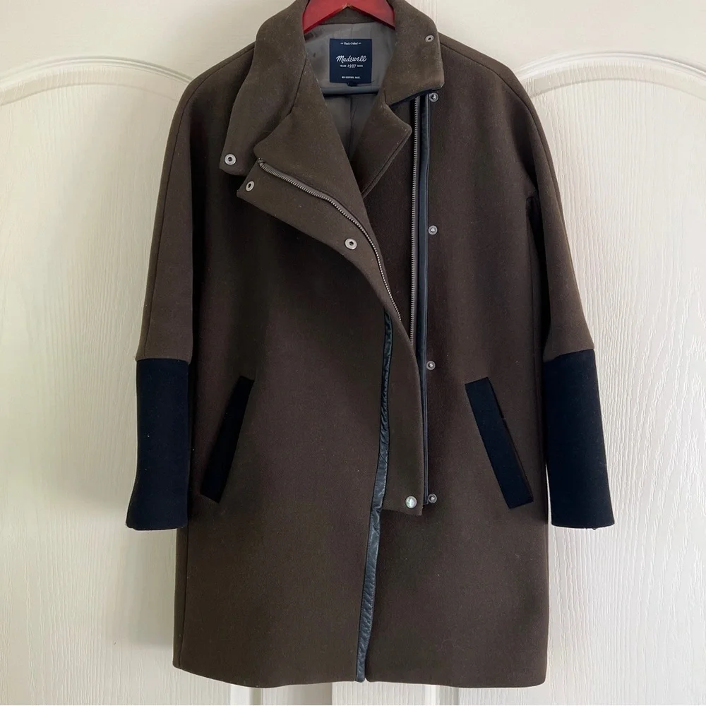 Madewell City Grid Coat in Colorblock / see note - Picture 2 of 9
